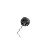 Load image into Gallery viewer, Gewindelose Piercing Enden 0.45mm Holz braun schwarz - chic - net.de
