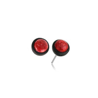 Load image into Gallery viewer, Gewindelose Piercing Enden 0.45mm Holz Stein Halbkugel - chic - net.de
