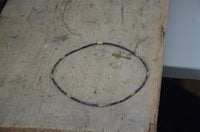Load image into Gallery viewer, Halskette Lavastein 925 Sterling Silber vergoldet 43cm - chic - net.de
