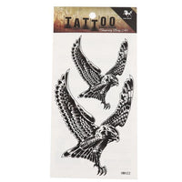 Load image into Gallery viewer, Klebetattoo Tattoos Adler schwarz weiß Comic - Style vereinfacht 2 Motive 1 Bogen - chic - net.de
