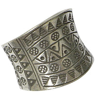 Cargar imagen en el visor de la galería, Massiver Silberring aus 925er Sterling Silber Thailandische Bergstämme Karen Stil Muster schwarz - chic - net.de
