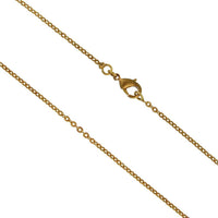 Load image into Gallery viewer, Messing Anhänger Chalzedon hellblau Kreise Zopf Stein golden Kette nickelfrei antik Schmuck Tribal - chic - net.de

