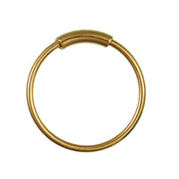 Load image into Gallery viewer, Nostril Piercing Nasenringe Ring Rohr gebogen 925 Sterlingsilber vergoldet filigran - chic - net.de
