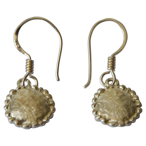 Ohrringe 925 Sterling Silber Sonne gebürstet 11mm - chic - net.de