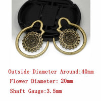Load image into Gallery viewer, Piercing 9g Ohrgewicht Messing Spirale 3.5mm Blume - chic - net.de
