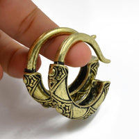 Load image into Gallery viewer, Piercing Ohrgewicht 29g Messing Creolen Hoops 6mm Hook - chic - net.de
