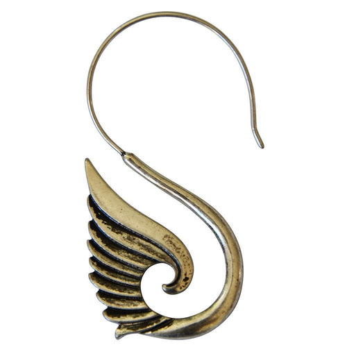 Piercing White Brass Hook Ohrhänger 1.4mm Schwan silber - chic - net.de