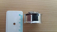 Load image into Gallery viewer, Schraubplug Chirurgenstahl Tunnel Plug Edelstahl silber Rose double flared Blätter
