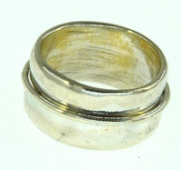 Cargar imagen en el visor de la galería, Ring 925 Sterling Silber konkav beweglich glänzend - chic - net.de
