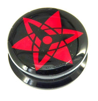 Load image into Gallery viewer, Schraub Plug Acryl Sharingan schwarz rot Sasuke eternal - chic - net.de
