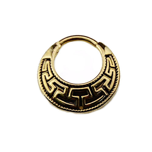 Septum Piercing Messing 1.2mm Clicker griechisch - chic - net.de