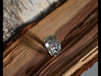 Load image into Gallery viewer, Silberring Blume spiralig 925er Sterling Silber Ring - chic - net.de
