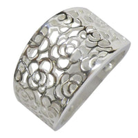 Load image into Gallery viewer, Silberring filigran Blumen Muster Band Ring 925er Sterling Silber Damen Schmuck Ringe - chic - net.de
