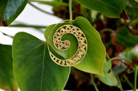 Cargar imagen en el visor de la galería, Spiralen Ohrringe S - Formen Spiralen Messing Brass antik golden Tribal Ohrhänger - chic - net.de
