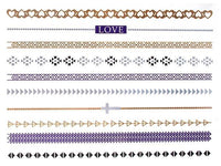 Load image into Gallery viewer, Tattoo golden silbern temporär Motivbogen Klebetattoos blau Ketten Kreuz Schmuck Tattoos - chic - net.de
