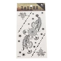 Load image into Gallery viewer, Tattoo schwarz Blumen Ranke Schnörkel Punkte Formen Linien temporär Klebetattoos - chic - net.de
