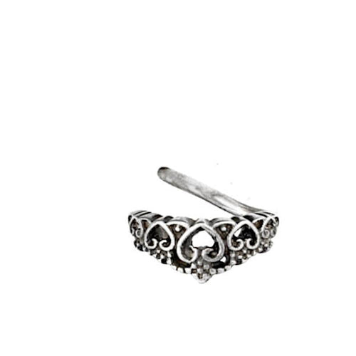 Universal Piercing Ring 925 Silber Herz Diadem - chic - net.de