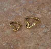 Load image into Gallery viewer, Universal Piercing Ring Brass gold Welle Wave - chic - net.de
