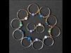Load image into Gallery viewer, Universal Piercing Ring Edelstahl Opal Stein 0.8mm - chic - net.de
