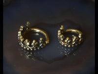 Load image into Gallery viewer, Universal Piercing Ring Messing gold Krone - chic - net.de
