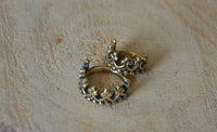 Load image into Gallery viewer, Universal Piercing Ring Messing gold Krone - chic - net.de
