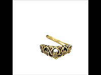Load image into Gallery viewer, Universal Piercing Ring Messing Herz Diadem Nase Ohr - chic - net.de
