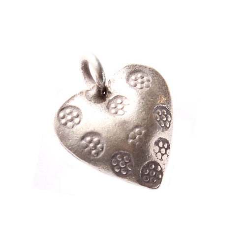 Silberanhänger Herz mit Muster Anhänger aus Sterling Silber 925er Damen Schmuck