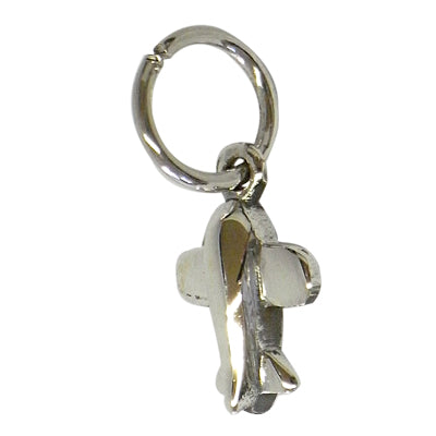 Silberanhänger Flugzeug 1 cm Sterling Silber 925er Anhänger Damen Schmuck Kette