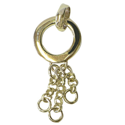 Silberanhänger Ringform drei Kettchen Anhänger aus Sterling Silber 925er Unisex Kette