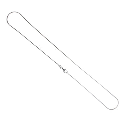 Damen - Silberkette: Schlangen Kette/Charmträger/Collierkettchen aus  925 Sterling Silber, 38 cm,  Karabinenverschluss