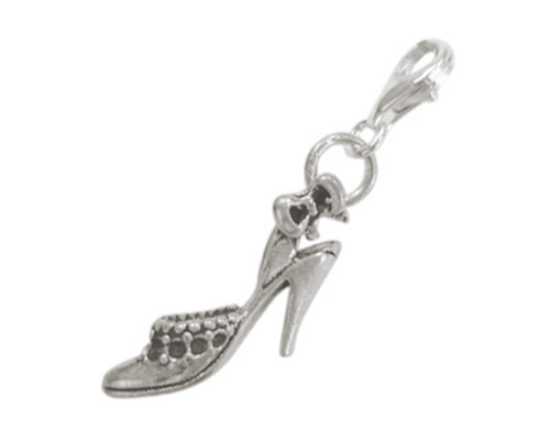 Silberanhänger Stöckelschuh Charm Anhänger 925er Sterling Silber Damen Schmuck