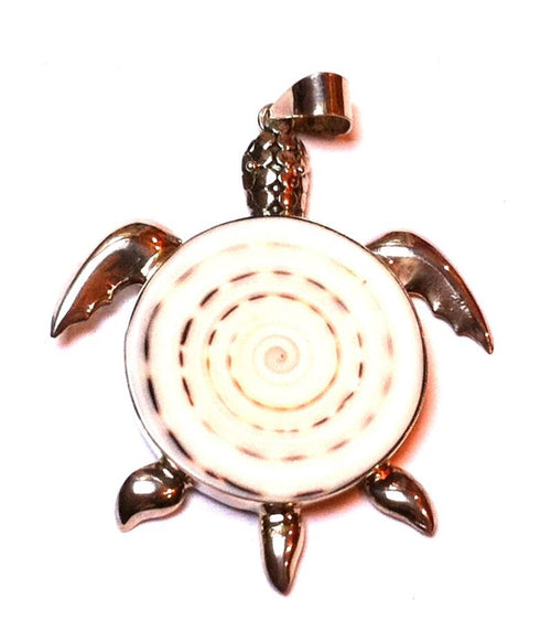 Silberanhänger Spider Muschel Anhänger Kette 925er Sterling Silber Unisex Schmuck Schildkröte