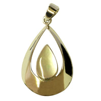 Load image into Gallery viewer, Silberanhänger in Tropfenform mit glänzendem Finish, verziert mit eleganten Perlmutt Muschel-Akzenten und einer Öse für die Kette, inspiriert vom Silberanhänger Tropfen Anhänger Perlmutt Muschel Silber.
