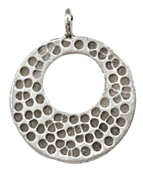 Silberanhänger Stanzmuster Kreis Loch Anhänger Sterling Silber 925er Unisex Schmuck
