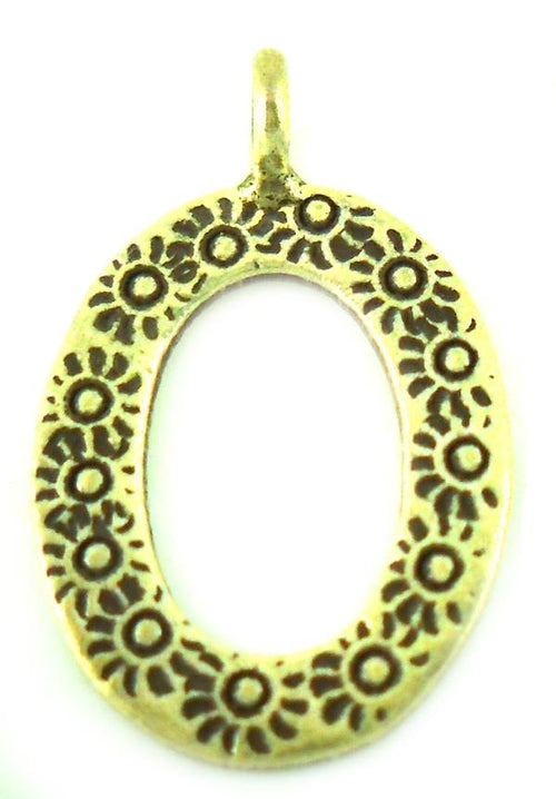 Silberanhänger Hill Tribe oval Sonne Muster Anhänger Sterling Silber 925er Damen Schmuck