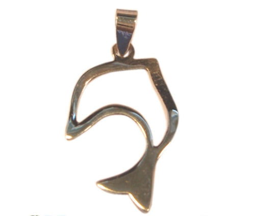 Silberanhänger Delphin Anhänger Sterling Silber 925er Unisex Schmuck