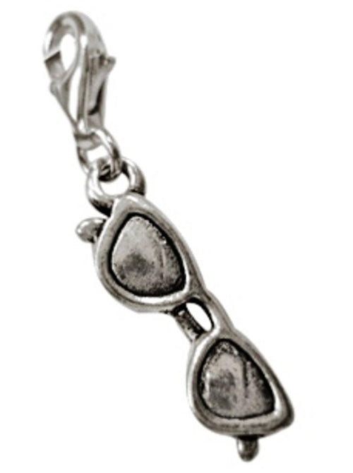 Silberanhänger Sonnenbrille Charm Anhänger 925er Sterling Silber Unisex Schmuck