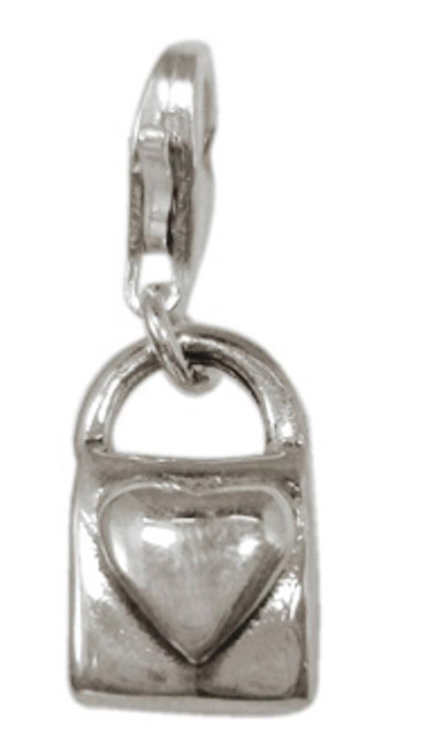 Silberanhänger Schloss Herz Charm Anhänger 925er Sterling Silber Unisex Schmuck