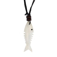 Load image into Gallery viewer, A Surferkette Haifzahn Surfbrett rund Holz Muschel, featuring a black cord, brown beads, and white haifischzahn with a black eye detail—ideal for surfer style necklace fans. Adjustable length.
