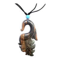 Load image into Gallery viewer, HolzketteTürkis verstellbar Baumwolle Kette Holz Spirale Thors Hammer Anker
