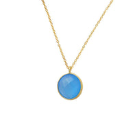 Load image into Gallery viewer, Kette Gold vergoldet Karabiner verstellbar 925 Sterling Silber Edelsteine Hals
