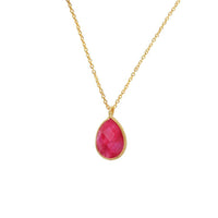 Load image into Gallery viewer, Kette Gold vergoldet Karabiner verstellbar 925 Sterling Silber Edelsteine Hals
