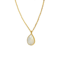Load image into Gallery viewer, Kette Gold vergoldet Karabiner verstellbar 925 Sterling Silber Edelsteine Hals
