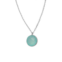 Load image into Gallery viewer, Hals Kette Karabiner verstellbar 925 Sterling Silber Edelsteine facettiert
