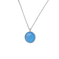 Load image into Gallery viewer, Hals Kette Karabiner verstellbar 925 Sterling Silber Edelsteine facettiert
