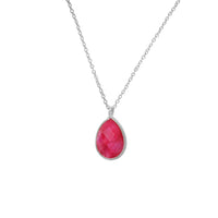 Load image into Gallery viewer, Hals Kette Karabiner verstellbar 925 Sterling Silber Edelsteine facettiert
