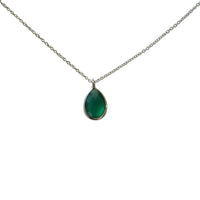 Load image into Gallery viewer, Halskette Karabiner 925 Sterling Silber Edelsteine verstellbar facettiert
