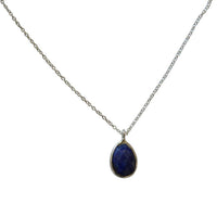 Load image into Gallery viewer, Halskette Karabiner 925 Sterling Silber Edelsteine verstellbar facettiert

