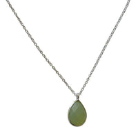 Load image into Gallery viewer, Halskette Karabiner 925 Sterling Silber Edelsteine verstellbar facettiert
