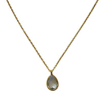Load image into Gallery viewer, Halskette Gold vergoldet Karabiner verstellbar 925 Sterling Silber Edelsteine

